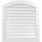 Ekena Millwork Arch Top Surface Mount PVC Gable Vent: Functional, w/ 3-1/2"W x 1"P Standard Frame, 34"W x 38"H GVPAR34X3801SF - alternate 1